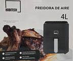 Freidora de Aire Sin Aceite 4 Litros Hobitech