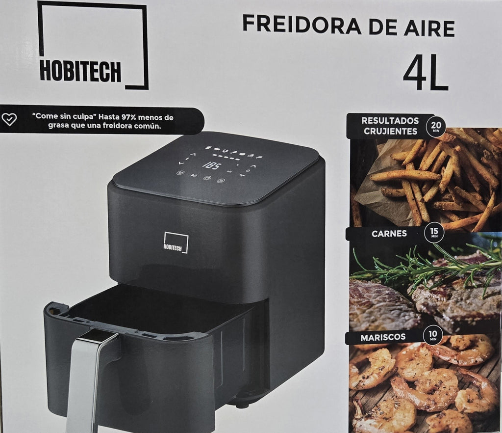 Freidora de Aire Sin Aceite 4 Litros Hobitech