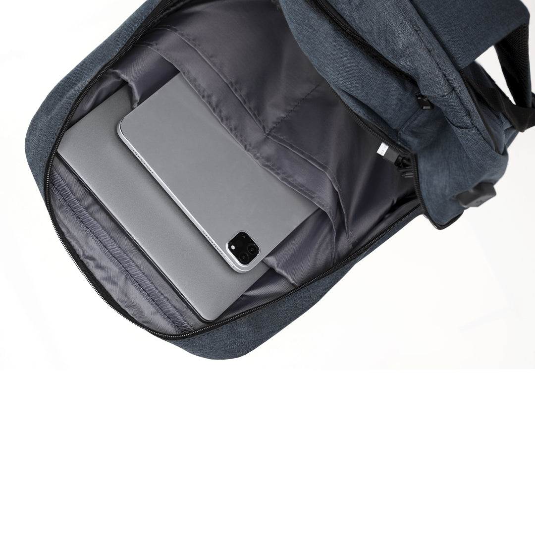 Mochila Trolley Ejecutiva con Puerto USB | Compartimento Portátil 15" y Ruedas con Cubierta
