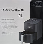 Freidora de Aire Sin Aceite 4 Litros Hobitech