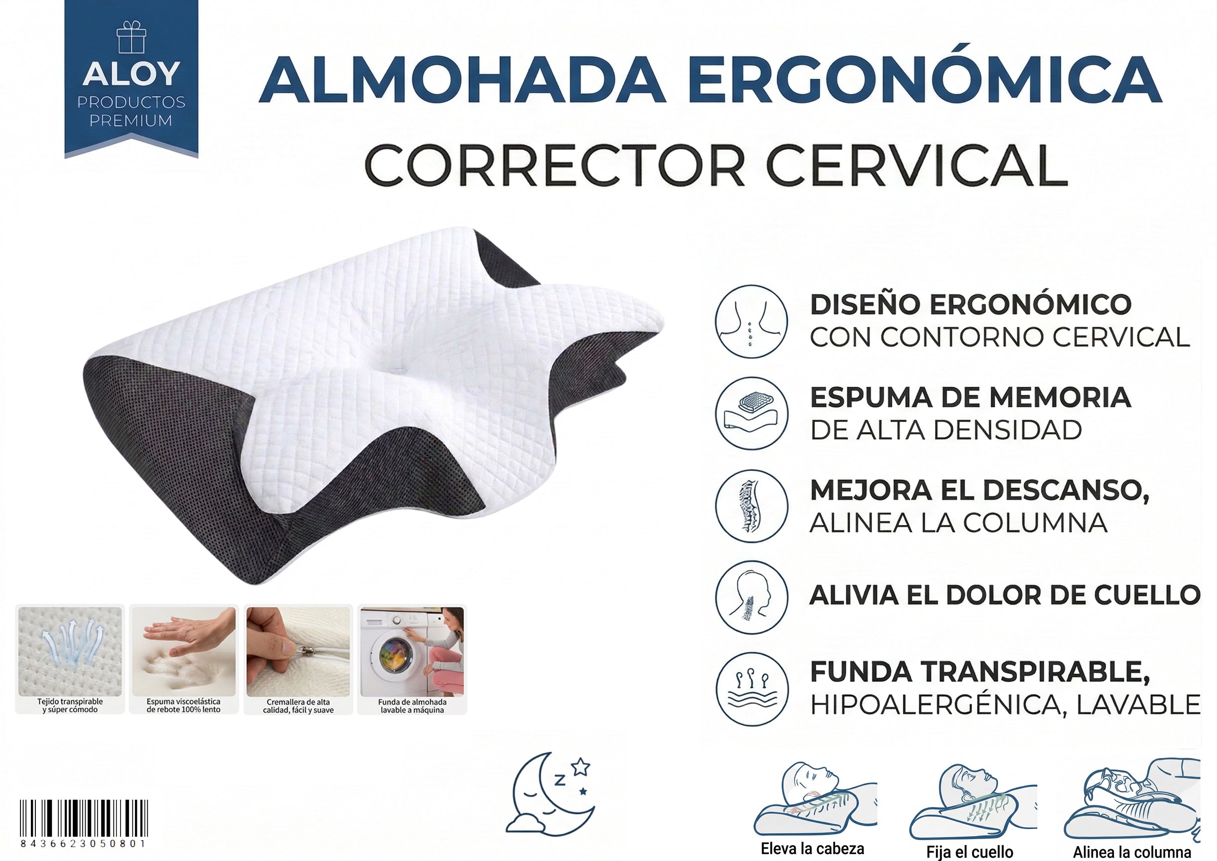 Almohada Ergonómica Aloy Lohe: Tu Aliada para un Descanso de Calidad