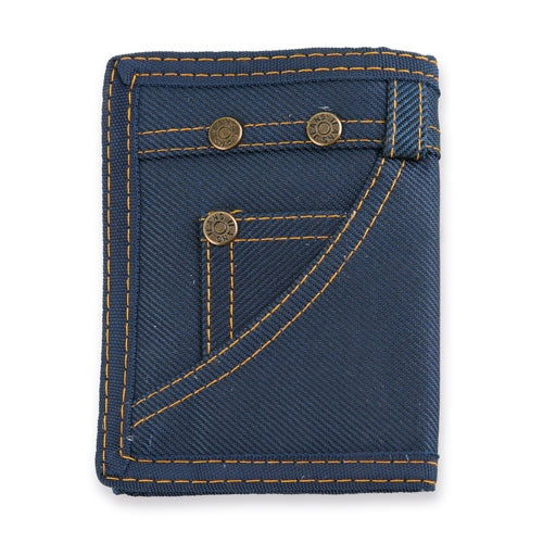 Cartera Jeans Estilo Vaquero con Compartimentos