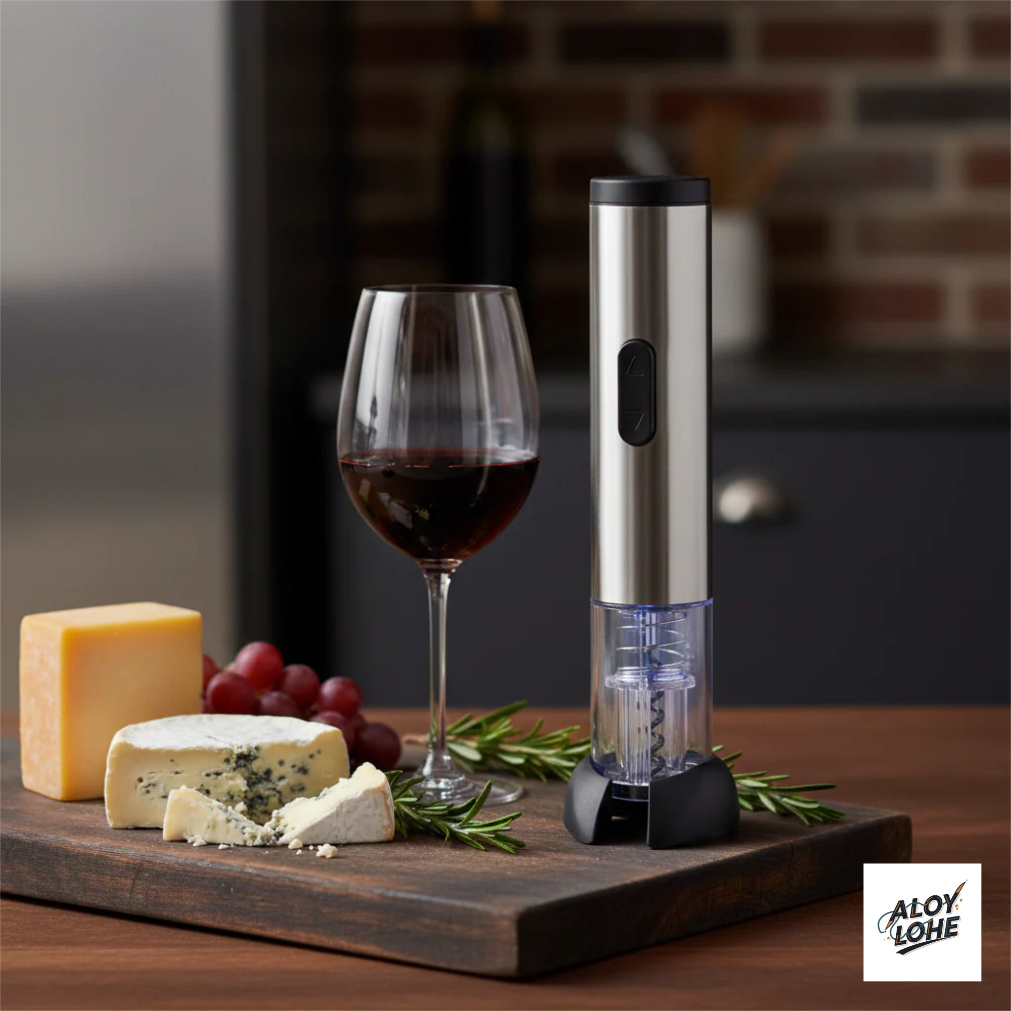 Abridor de Vino Eléctrico en Acero Inoxidable: Sacacorchos Automático con Luz LED