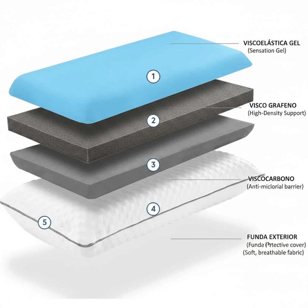 Almohada Adapta 3.0 Lohe D'Lushe: Sistema de Confort Personalizado