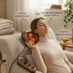 Almohada Masajeadora Cervical y Lumbar | 8 cabezales con Calor