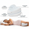 Almohada de Confort para Piernas: Soporte Ergonómico Viscoelástico