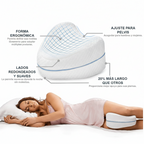 Almohada de Confort para Piernas: Soporte Ergonómico Viscoelástico