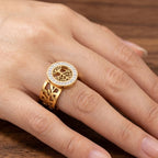 Anillo Abierto Árbol de la Vida: Elegancia Detallada y Diseño Ajustable