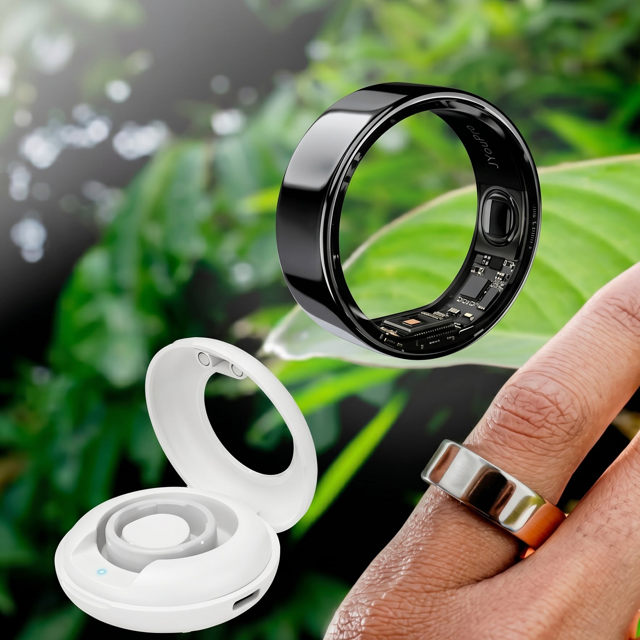 Anillo Inteligente Smart Ring IP68 con Bluetooth 5.1 | Monitor de Actividad y Bienestar Diario JYouPro