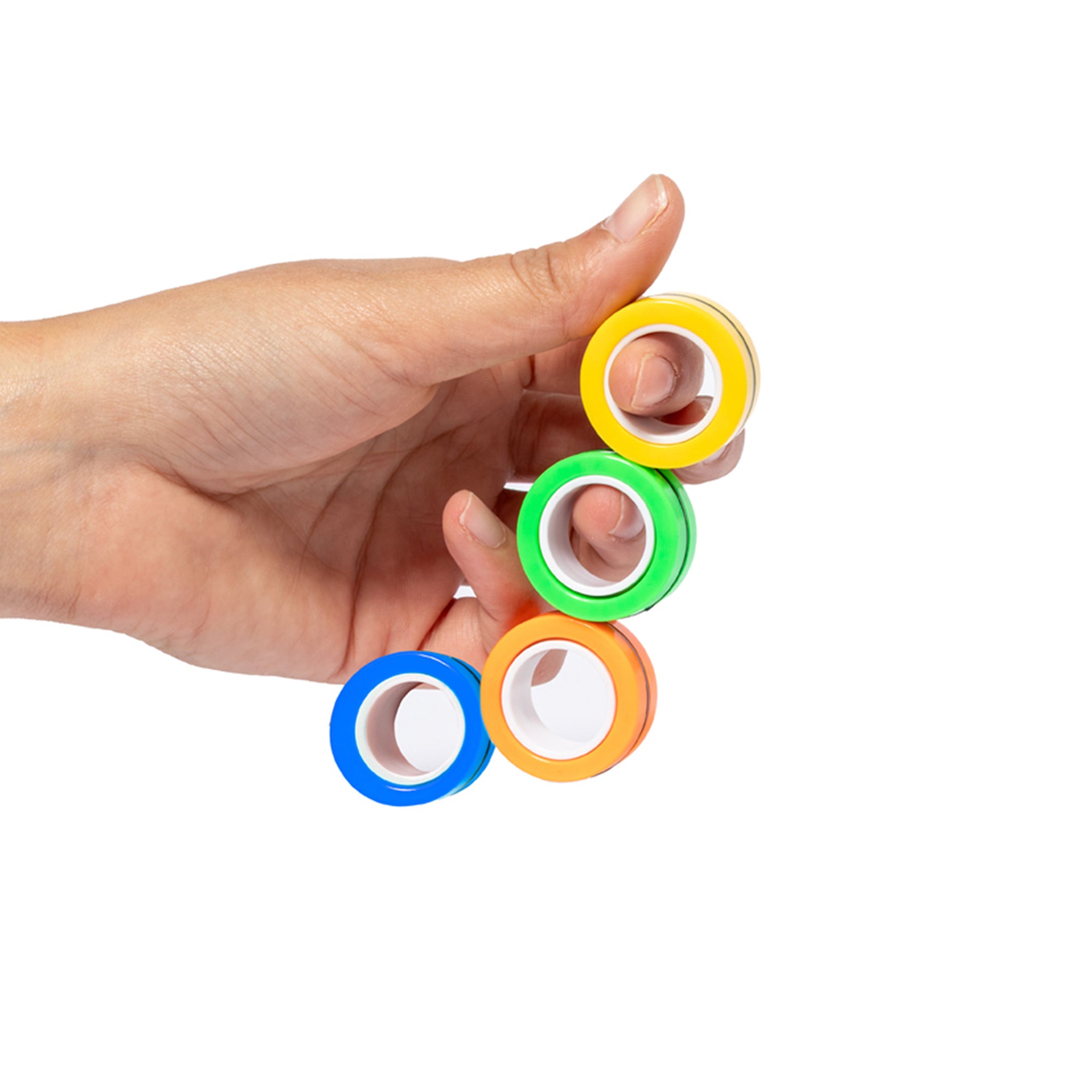 Anillos Magnéticos Orbix: Juguete Sensorial y Spinner de Destreza 2-en-1