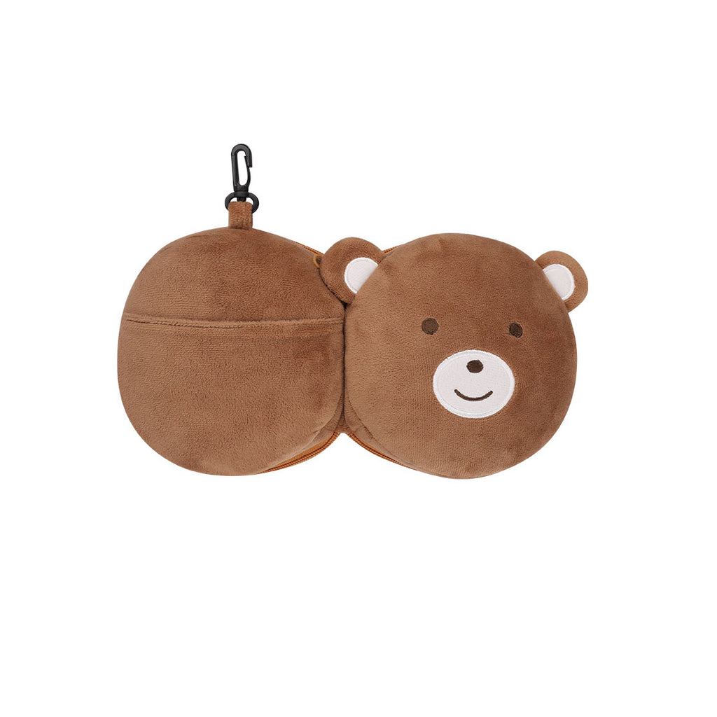 Set de Viaje Infantil Staneks 2 en 1: Peluche Osito y Kit de Descanso RPET