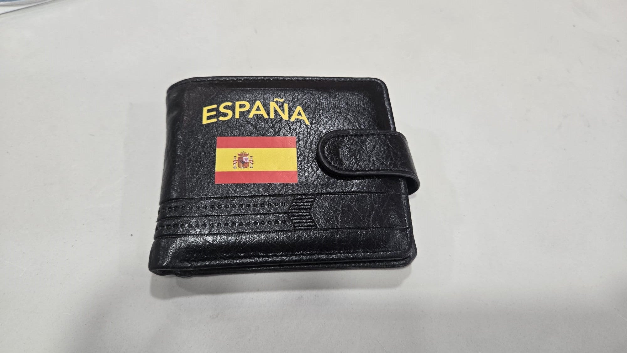 Cartera de Cuero PU con Bandera de España