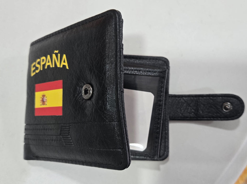 Cartera de Cuero PU con Bandera de España