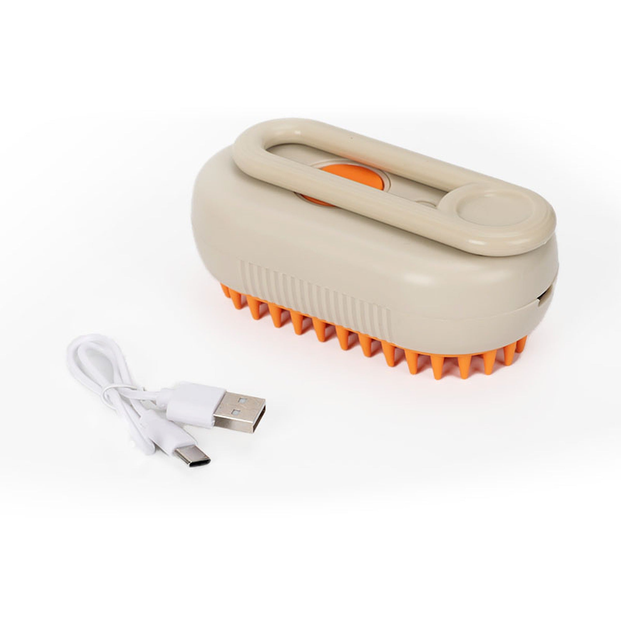 Cepillo de vapor para mascotas con cable de carga USB incluido