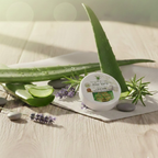 Crema de baba de caracol y aloe vera, vista lateral del envase