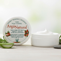 Crema Arganatural con aceite de argán y aloe vera, envase frontal