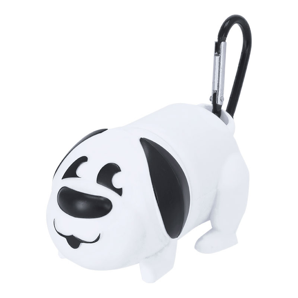 Dispensador de Bolsas para Mascotas Diseño Perro con Mosquetón
