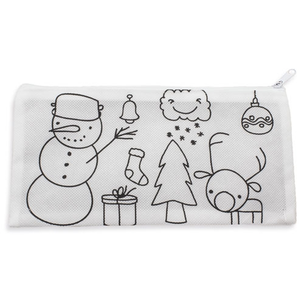 Estuche Infantil con Ceras Navideño RPET | Aloy Regalos