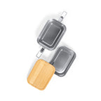 Fiambrera de Acero Inoxidable Reciclado Aloy: Diseño Sostenible y Doble Compartimento