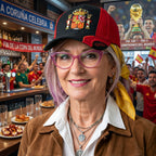Gorra de España Deportiva Negra y Roja con Escudo Bordado | Visera Ajustable Casual