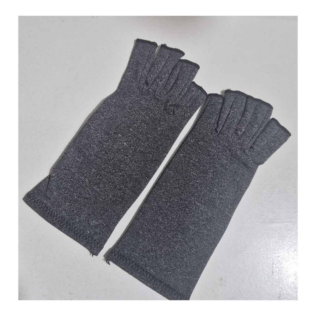 Guantes de Compresión sin Dedos para Manos - Algodón y Spandex