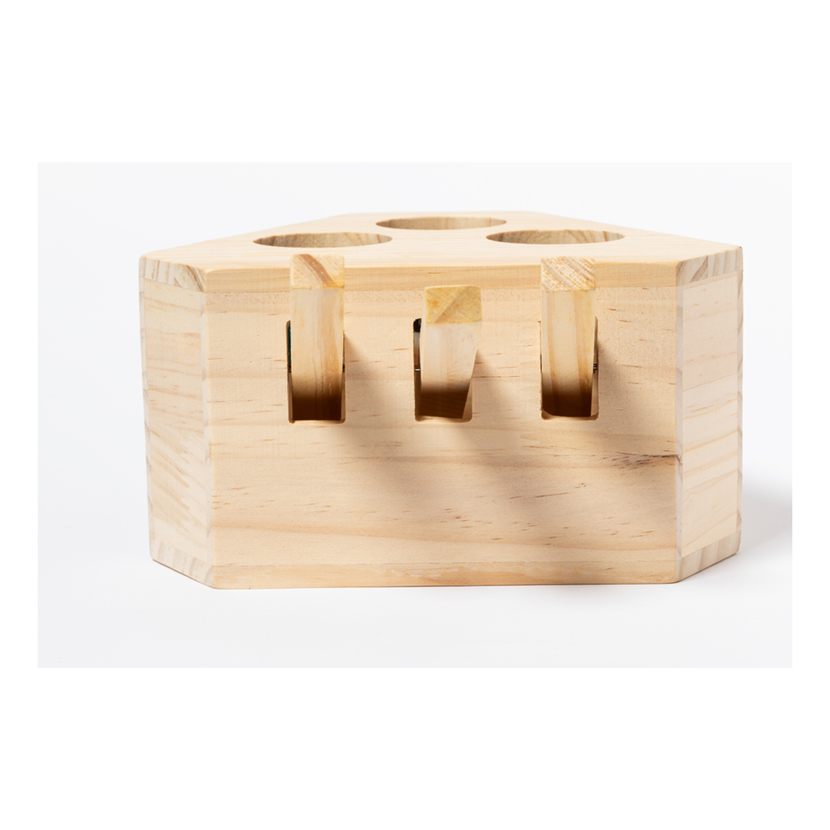 Juguete Interactivo de Madera para Gatos con 3 Figuras Sorpresa