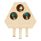 Juguete Interactivo de Madera para Gatos con 3 Figuras Sorpresa