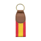 Llavero Bandera de España en Piel Sintética y Nylon | Colgante Rojo y Amarillo