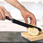 Set de Cuchillos de Cocina Premium de 6 Piezas – Acero Inoxidable y Acabado Negro Elegante