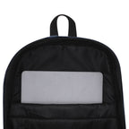 Mochila de Algodón Reciclado para Portátil 15" | Mochila de Viaje Adaptable a Trolley (Natural / Azul Marino)