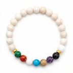Pulsera Multicolor 7 Gemas: Diseño Inspirado en la Naturaleza y el Equilibrio