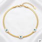 Pulsera de Acero Dorado con Detalles de Ojo: Elegancia y Diseño Atemporal