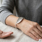 Brazalete de Acero Inoxidable Hoja Aloy Lohe: Estilo Botánico y Resistencia