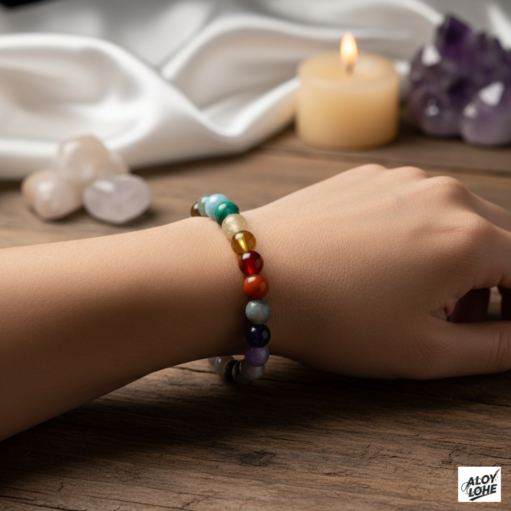 Pulsera Multicolor Piedras Naturales: Diseño Armonía y Estilo Natural