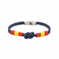 Pulsera Bandera de España Estilo Náutico: Edición Trenzada de Alta Resistencia