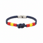 Pulsera Bandera de España Estilo Náutico: Edición Trenzada de Alta Resistencia