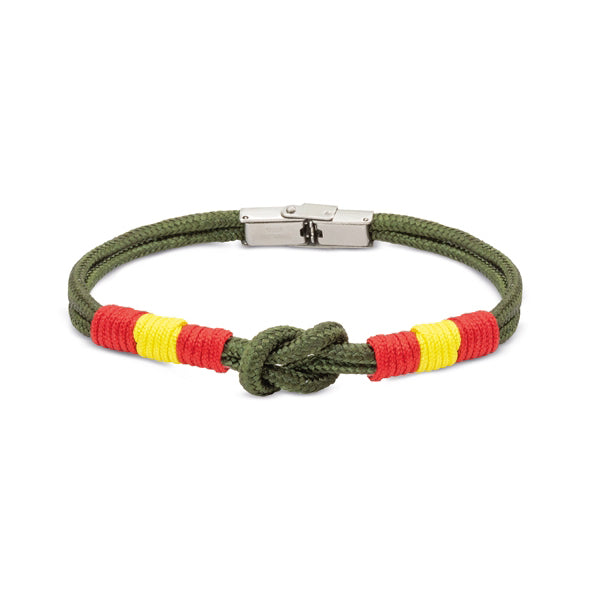Pulsera Bandera de España Estilo Náutico – Edición Militar y Azul Marino