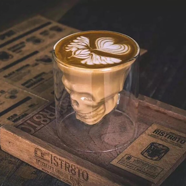 Set de 3 Vasos Calavera (130ml) – Estilo Gótico y Original para Licores y Chupitos