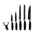 Set de Cuchillos de Cocina Premium de 6 Piezas – Acero Inoxidable y Acabado Negro Elegante