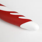 Detalle de la punta del mango del cuchillo de chef