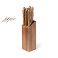 Set de Cuchillos Premium de 5 Piezas – Elegancia en Madera de Acacia y Precisión Profesional