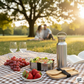 Set de Picnic Sostenible Premium: Acero Inoxidable y Bambú Natural (5 Piezas)