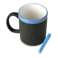 Taza de Cerámica Pizarra con Tiza a Juego - 320 ml