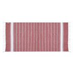 Pareo Toalla de Rayas Marineras 180x90 cm | Toalla Fina de Algodón Puro Reciclado