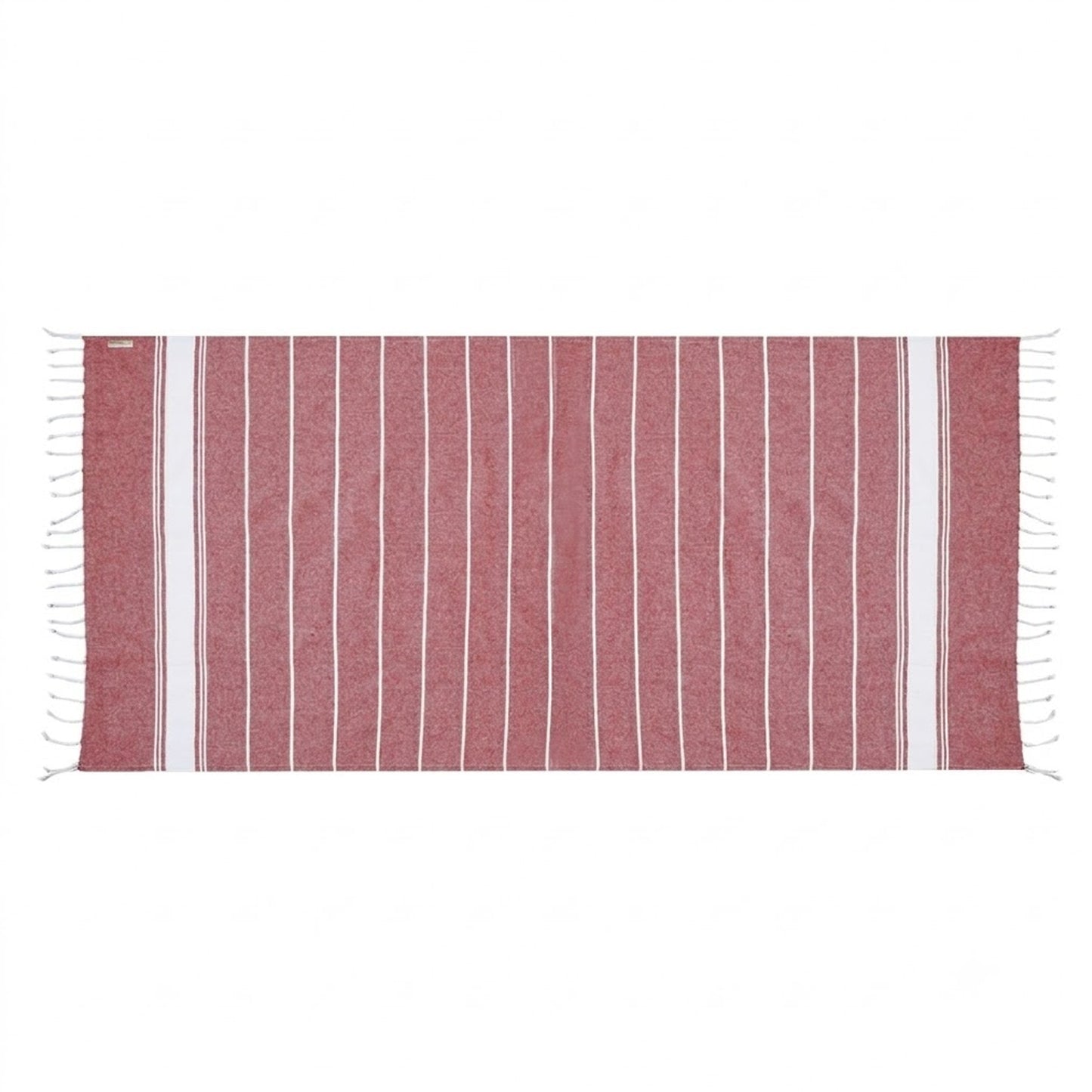 Pareo Toalla de Rayas Marineras 180x90 cm | Toalla Fina de Algodón Puro Reciclado