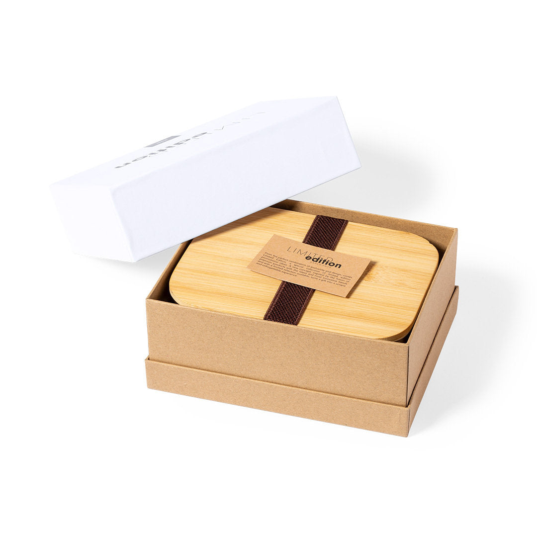 Fiambrera Terra by Aloy Lohe: Cristal de Borosilicato, Bambú y Corcho (730 ml)